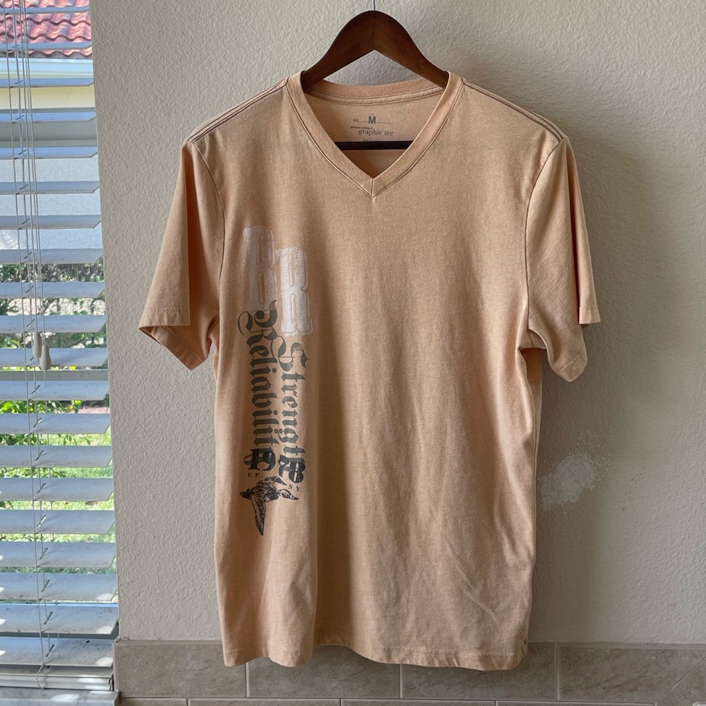 Banana Republic Tan Short Sleeve Tee Casual Comfort